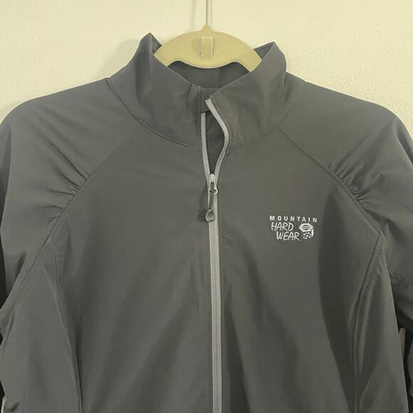 EUC‎ Mountain Hardwear Chocklite Jacket Black Hiking Vented Pockets Wmns Large - Picture 5 of 12